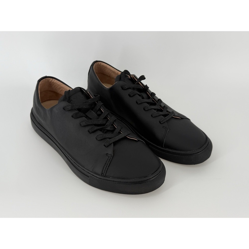 Men's BYLT Premium Basics LUX Low  Shoes Black Leather Casual Sneakers Size 11